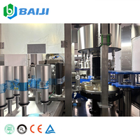 Ligne de production de remplissage et d'embouteillage d'eau minérale purifiée entièrement automatique à petite échelle de 350 ml