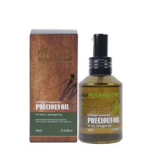 MASARONI-aceite de argán 100% puro, colágeno marroquí, aceite precioso para el cuidado de la piel del cabello