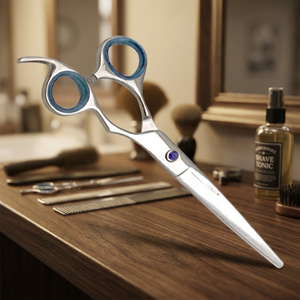 Ciseaux à cheveux professionnels écologiques en acier inoxydable japonais de 6 pouces pour droitiers, 28 dents, manche court, petite taille, super qualité - Product Image 3