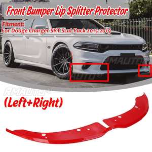 Lèvres de déflecteur de pare-chocs avant gauche et droite pour Dodge Charger SRT Scat Pack 2015-2019 - Product Image 1