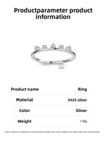 Cincin Perak 925 Sterling Zirkon Bentuk Tidak Beraturan Perhiasan Mewah Berkualitas Tinggi Cincin Pernikahan Berlian Zirkonia Kubik untuk Wanita