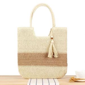 Wholesale Summer <b>Beach</b> Travel Tote <b>Bag</b> <b>Large</b> Capacity Handbag Women's Paper Straw <b>Bag</b> - Product Image 2