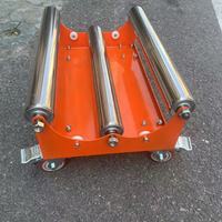 Chariot de transport de moquette en vinyle en aluminium 320 mm x 900 mm pour matériaux d'installation industrielle, support OEM personnalisé