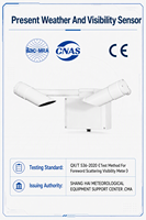 Solutions de surveillance météorologique pour les voies navigables intérieures, système de sécurité anti-brouillard, capteur de visibilité