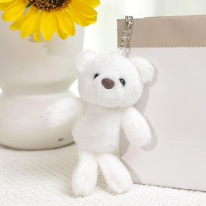 Porte-clés en peluche lapin doux et moelleux de la marque KM, porte-clés portable, <span class=keywords><strong>mini</strong></span> animal en peluche pour la Saint-Valentin - Product Image 3
