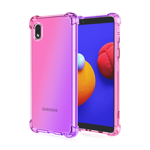 <span class=keywords><strong>Funda</strong></span> trasera para teléfono <span class=keywords><strong>samsung</strong></span> A01 core, carcasa suave de tpu con gradiente de contraste, a prueba de agua - Product Image 2
