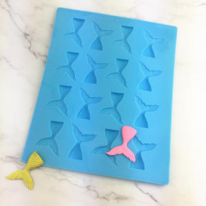 <span class=keywords><strong>Molde</strong></span> <span class=keywords><strong>de</strong></span> silicona con <span class=keywords><strong>cola</strong></span> <span class=keywords><strong>de</strong></span> <span class=keywords><strong>sirena</strong></span> para <span class=keywords><strong>Fondant</strong></span>, decoración <span class=keywords><strong>de</strong></span> tartas, Chocolate, dulces, decoración <span class=keywords><strong>de</strong></span> magdalenas, 16 cavidades - Product Image 2