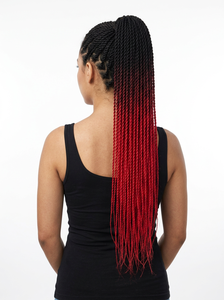 <span class=keywords><strong>Trecce</strong></span> Senegalesi Ombre di Alta Qualità, Capelli per Intrecciare a Uncinetto, <span class=keywords><strong>2</strong></span> Fili, Colore Personalizzabile per Tutte le Occasioni - Product Image 5