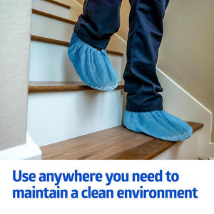 Tek kullanımlık çizme ve ayakkabı kapakları 50 çift (200 paket) kaymaz dayanıklı neredeyse çoğu ayakkabı uyar - Product Image 4