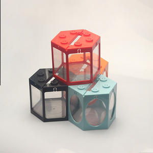 Pecera de Plástico con Luces LED, Pecera Portátil Mini Decorativa, Pecera Pequeña <span class=keywords><strong>para</strong></span> <span class=keywords><strong>Peces</strong></span> <span class=keywords><strong>Betta</strong></span>, <span class=keywords><strong>Juguetes</strong></span> <span class=keywords><strong>para</strong></span> Peceras - Product Image 2