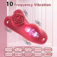 Vibrateur portable télécommandé avec 10 modes et stimulateur clitoridien à sangle pour culotte, jouets et jeux sexuels pour adultes pour femmes et couples