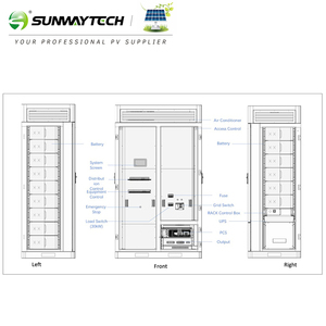 Sunway-Red híbrida de almacenamiento de energía, refrigeración líquida, 92 kWh, sistemas híbridos solares comerciales e industriales de almacenamiento de energía, 30kW - Product Image 4