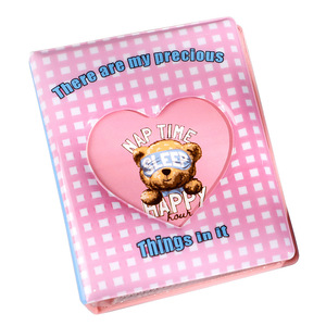 kpop photocard binder custom mini binder collect book kpop album Hollow out small love style transparent photocard holder