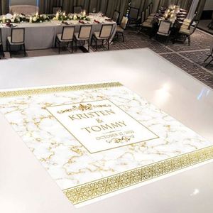 Vinilo Adhesivo Personalizado para Pista de Baile, Decoración de Boda, Rectangular, para Ventana, Estilo Adhesivo para Novios, para Decoración y Promociones - Product Image 4
