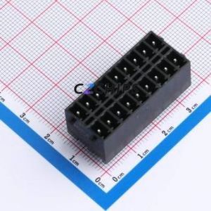 DB2EVHBG-3.81-2*9P-BK Plug-in Terminal Block Through hole,P=3.81mm <b>Board</b>-to-<b>Board</b> / Socket - Closed Snap Fixing 2x9P 3.81mm - Product Image 1