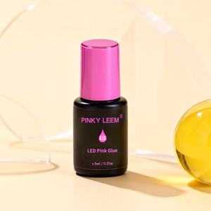 Pinky Leem UV Lash <b>Glue</b> Pink 0.5s Adhesive <b>Glue</b> <b>Individual</b> Best Professional Hypoallergenic <b>Eyelash</b> Lash Extension Adhesive <b>Glue</b> - Product Image 3