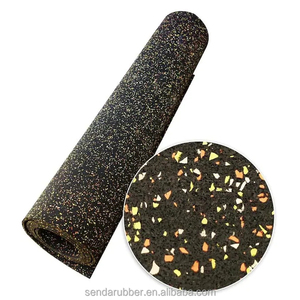 방화 방수 미끄럼 방지 내마모성 충격 흡수 방음 재활용 고무 체육관 바닥재 롤 매트 실내용 - Product Image 6