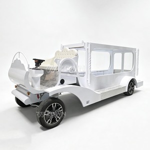 White Electric Funeral Hearse with <b>Chrome</b> Details New Energy Hearse Car Electric Funeral Car Funeral Hearse - Product Image 1