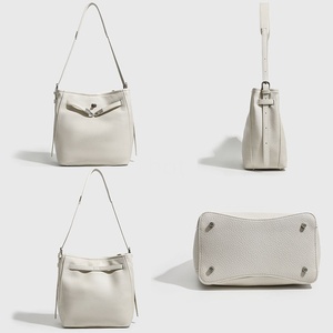 Sac <span class=keywords><strong>à</strong></span> main de luxe 2026 avec bandoulière réglable en cuir PU Litchi, sac seau grande capacité pour <span class=keywords><strong>femme</strong></span> - Product Image 4