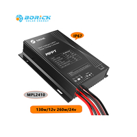 Contrôleur de charge solaire SRNE 10A MPPT 12V/24V avec communication RS485, étanche IP67 pour systèmes solaires hors réseau et batteries au lithium