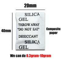 Paquets de gel de silice de qualité alimentaire boîte de stockage perle sac 0.5g 1g 2g 5g 200g boîte pack déshydratant de gel de silice pour les cosmétiques