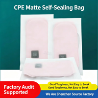 Sac auto-adhésif mat en polyéthylène pour ceinture chauffante, emballage électronique, résistant à l'humidité, logo personnalisé, directement de l'usine