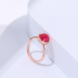 Anello Aperto Regolabile con Pietra Delicata Colorata, Anello Minimalista da Donna - Product Image 6