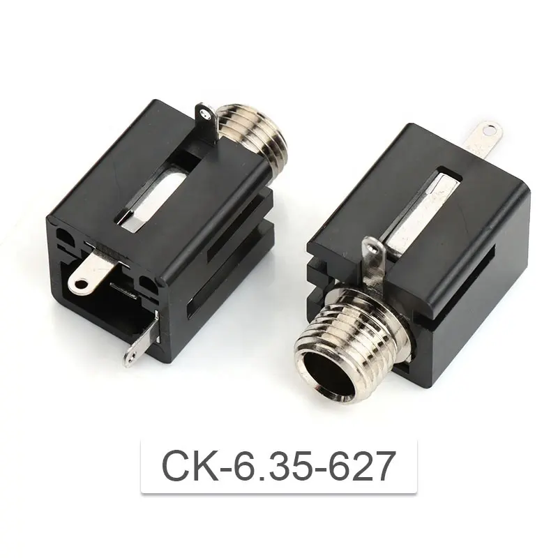 CK-6.35-627 6.35Mm Vrouwelijke Audio Socket 3Pins 1/4 "6.35Mm Mono Jack Socket