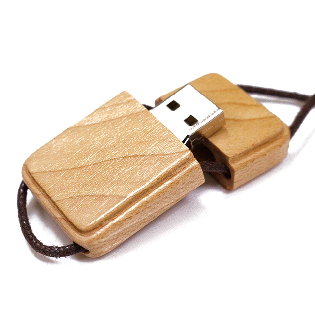 Bamboo USB Flash Drive 2.0 3.0 Swivel Design Wooden for Promotional Gift