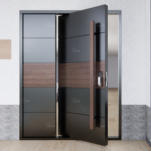 Yohome <span class=keywords><strong>porte</strong></span> extérieure <span class=keywords><strong>d</strong></span>'entrée principale avec longue poignée en aluminium noir maison pivot grande <span class=keywords><strong>porte</strong></span> <span class=keywords><strong>d</strong></span>'entrée portes <span class=keywords><strong>d</strong></span>'entrée à <span class=keywords><strong>la</strong></span> maison - Product Image 5