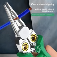 Pince à sertir multifonctionnelle 8-en-1 en acier inoxydable avec testeur de tension, coupe-fil/dénudeur de câble, coupe-câble métrique OEM DIY