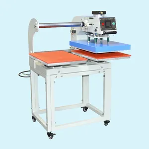 automatic 38cmx38cm dual heat press machine stand t shirt small heat press machine