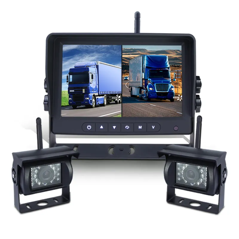 Drahtlose Rückansicht Rückfahr kamera Wasserdichtes 18IR Nachtsicht system 7 "Monitor für RV Truck Bus Trailer LKW 12V 24V