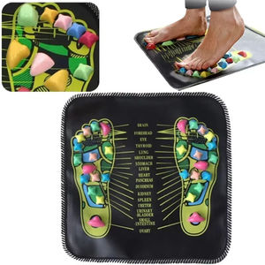 Tapis de massage des pieds et des jambes pour réflexologie, acupression, physiothérapie, soulagement de la douleur, détoxification et spa des pieds - Product Image 4