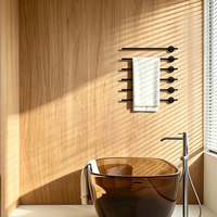 Paneles de Pared Decorativos Modernos para el Hogar, de Espuma de PVC SPC, Resistentes al Fuego, Revestimiento de Madera Laminada