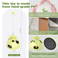 Jouet interactif pour chat, distributeur de nourriture, boule de jeu rotative, bâton de chat, jouet pour chat d'intérieur