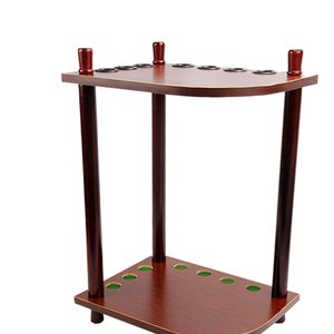 Étagère pour accessoires de <span class=keywords><strong>billard</strong></span>, support de sol en bois de qualité pour 7 queues de <span class=keywords><strong>billard</strong></span>, style acajou, pour <span class=keywords><strong>coin</strong></span> de pièce - Product Image 3