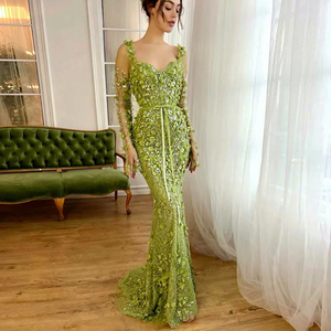 Shop Online Long Sleeve Lime Green Dress Perfect For Parties And Clubs |  Alibaba.com