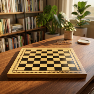 Tableros de juego de ajedrez de madera portátiles de alta calidad, piezas de ajedrez para deportes y entretenimiento en interiores, tablero de ajedrez hecho en India - Product Image 3