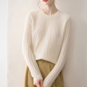 Suéter de Cachemira Personalizado para <span class=keywords><strong>Mujer</strong></span>, Tejido de Lana para Invierno - Product Image 3