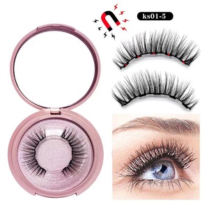 2023 vente chaude conception personnalisée étiquette privée 3D fait à la main Kit <span class=keywords><strong>de</strong></span> cils synthétiques ensemble d'eyeliner magnétique - Product Image 5