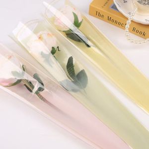 Sacs d'emballage imprimés style impressionniste pour fleurs fraîches individuelles – Fournitures d'emballage pour fleuristes en gros - Product Image 2