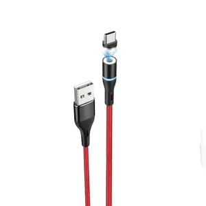 Foneng cabo usb para carregamento, cabo carregador magnético 2,4a, 3 em 1