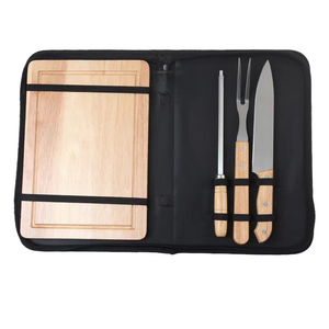 Bộ dụng cụ nướng BBQ ngoài trời, phụ kiện nướng, dao nướng, nĩa, thớt gỗ, dụng cụ mài dao, dụng cụ nướng BBQ - Product Image 1