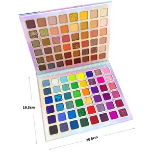 96 Color Makeup Eye Shadow Wholesale Large Plate Eyeshadows Pallet Shimmer Matte Multi-color Glitter Eyeshadow Palette