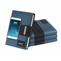 Werbe Power Bank Planer Notebook 8000mAh Solar & Schnell ladung 10W Ausgang Geschenk box Business Custom ized Notebooks
