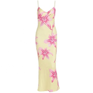 Robe chic pour fille, style europé<span class=keywords><strong>en</strong></span>, nouvelle collection été 2026, sans bretelles, imprimée, col <span class=keywords><strong>en</strong></span> V, taille mi-haute, dos ouvert, tendance - Product Image 6