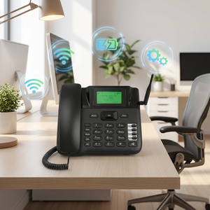 <span class=keywords><strong>Téléphone</strong></span> <span class=keywords><strong>fixe</strong></span> sans fil 4G JIMI avec écran couleur 2,4 pouces, batterie 1000 mAh, option SIM, utilisation sans fil pour ligne <span class=keywords><strong>fixe</strong></span> - Product Image 1