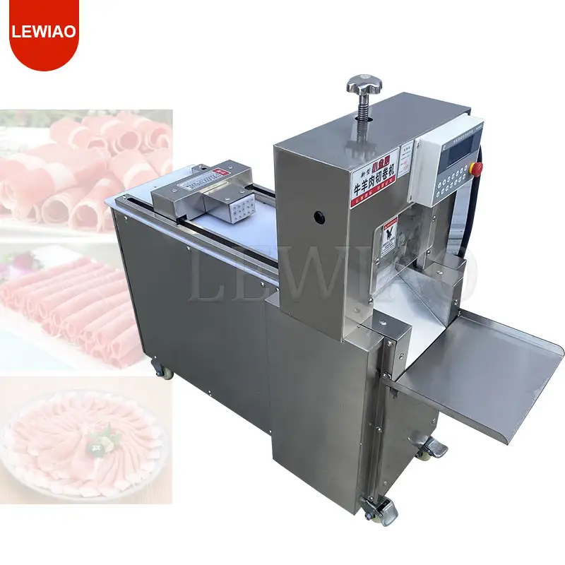 Mutton Meat Slicer Commercial Meat Planer Slicing Machine Automatic Lamb Kebab Beef Roll Cutting Machine