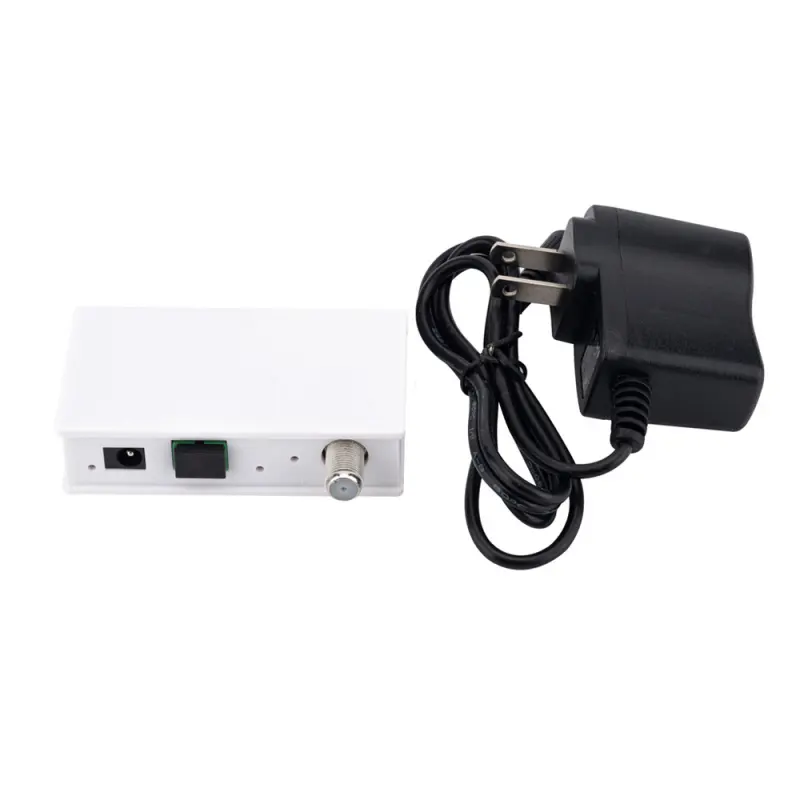 Adaptor penerima optik dalam ruangan, FTTH Mini jaringan CATV pasif 1310 1550nm, 1 adaptor SC APC UPC WDM kontrol AGC 1 Port RF